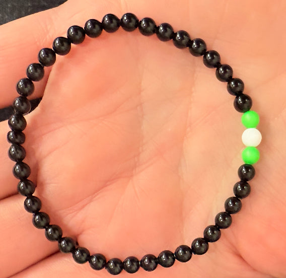 Black MSU men’s stretch bracelet
