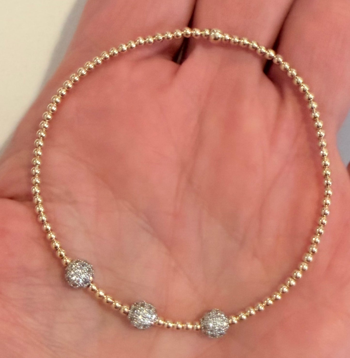 Triple threat “disco ball” on mini gold ballzzzzz …… perfect mini smash for your stack …..